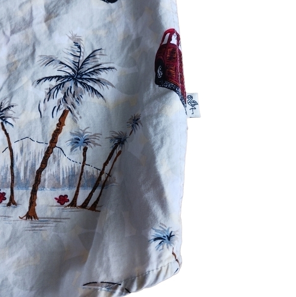 Denim & Flower Slim Fit Tropical Vibe Button Down - Picture 5 of 8